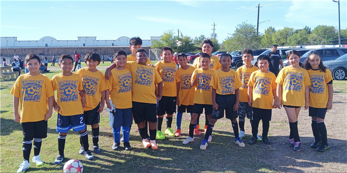 Our Fondren Colts before their first game against Frost Elementary 
